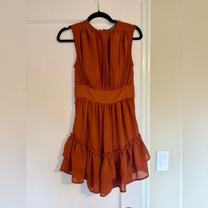 Express Dress XXS burnt orange